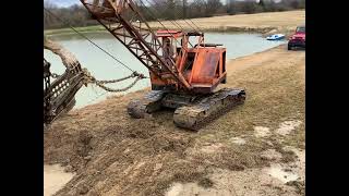 C350 Bantam dragline walking and digging [upl. by Aivlys]