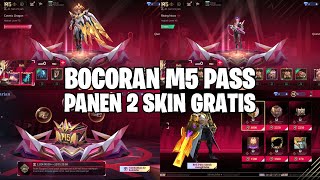 PANEN 2 SKIN GRATIS DI EVENT M5 PASS MOBILE LEGENDS [upl. by Arrej]