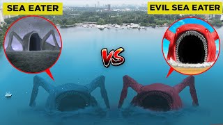 Drone Catches EVIL SEA EATER vs SEA EATER IN REAL LIFE SEA EATEREXE [upl. by Eedyak]