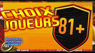 DCE CHOIX JOUEUR 81  PLAYERS DAY  SOLUTION SBC LA MOINS CHERE POSSIBLE  PACK OPENING  FUT 21 [upl. by Jankey]