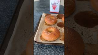 The Best Salt Bagels 🥯 recipe in description bagel [upl. by Alrrats]