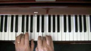 Moondance  Easy piano lesson Part 1 [upl. by Fattal]