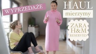 MIERZYMY  MAMA  WYPRZEDAŻE ZARA RESERVED HampM 👗 [upl. by Adnac205]