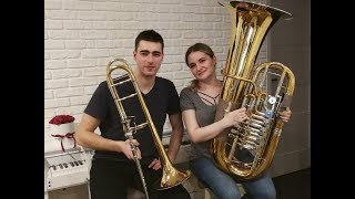 Havana  Camila Cabello  Double Brass Trombone amp Tuba Cover [upl. by Conah65]