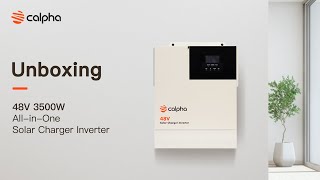 Unboxing Calpha 48V 3500W Parallel AllInOne Solar Charger Inverter [upl. by Amedeo244]