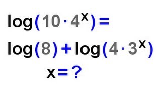 Logarithmus Aufgaben  Video 7 [upl. by Sartin]