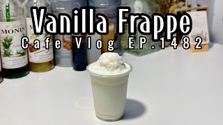 Cafe Vlog EP1482  Vanilla Frappe  Vanilla drinks  Frappe Recipe  Vanilla [upl. by Iz1]