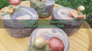 StumpCold Process Rimmed Soap with CP Soap Decorations [upl. by Ainek34]