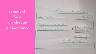 Comment faire un chèque dabondance à chaque nouvelle lune [upl. by Line]