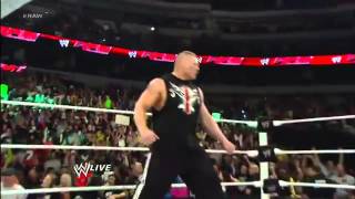 WWE  Triple H Returns And Fights With Brock Lesnar RAW 25th February 2013 [upl. by Aiet770]