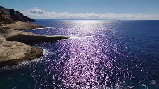 drone La plage sauvage des trois pointes à Bonifacio en Corse vers le phare de Pertusato en drone [upl. by Cynthia]