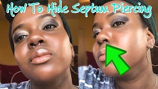 How To Hide Flip A Septum Piercing [upl. by Marylin]