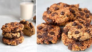 GALLETAS de avena y plátano SALUDABLES  ¡Sólo CUATRO ingredientes  Las María Cocinillas [upl. by Bowe508]