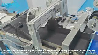 Rapid Test Kit Packing Machine amp Automated Boxing Machine For Lateral Flow Test Strip Manufacturing [upl. by Goer]