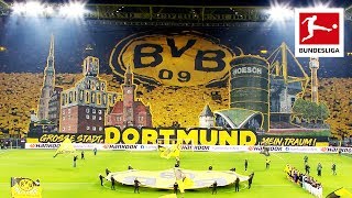 Borussia Dortmund Fans Show Spectacular Tifo On Yellow Wall [upl. by Prospero539]