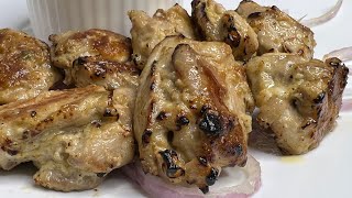 Soft And Juicy Chicken Tikka Recipe  Restaurant Style Chicken Malai Tikka On Gas Stove [upl. by Revilo]