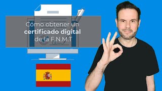 Tutorial Obtener certificado digital FNMT España ¡𝗠𝗜𝗥𝗔 la descripción del vídeo [upl. by Raman]