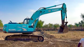 KOBELCO HD Vs JCB 3DX Machine Loading mud together in Very Big Diggi Pond jcb3dx kobelco jcbpower [upl. by Appleby]