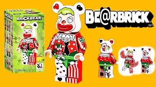 LEGO Bearbrick Minifigures Unofficial  Unboxing amp Building Clown Bear [upl. by Peggy]