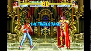 Fighting Game Bosses 79 Fatal Fury Special  Wolfgang Krauser boss battle [upl. by Tedd]