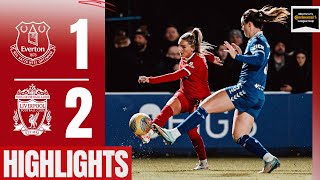 Merseyside Derby Win For The Reds Everton 12 Liverpool Women  Highlights [upl. by Einahpts]