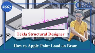 Tekla Structural Designer Applying Point Load to a BeamUDL on Beams [upl. by Graig]