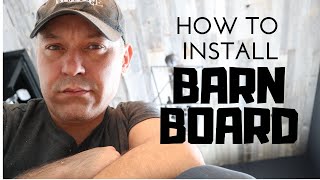 How to install barn board On a ceiling From START to FINISH [upl. by Esinrahc832]