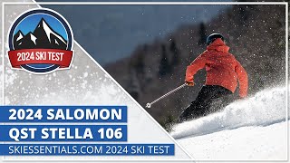 2024 Salomon QST Stella 106  SkiEssentialscom Ski Test [upl. by Ahsoek]