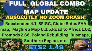 ETS2 149 FULL GLOBAL COMBO MAP UPDATE with Roextended 41 by Arayas [upl. by Agueda]