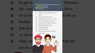 A1A2 DIALOGE zum Lesen amp Hören  Deutsch lernen durch Hören DldH dldh learninggerman [upl. by Castro334]