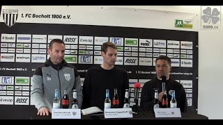 Pressekonferenz 1 FC Bocholt  RWO [upl. by Yruj761]