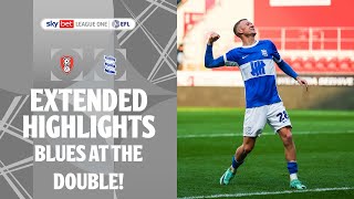 BLUES AT THE DOUBLE  Rotherham United v Birmingham City extended highlights [upl. by Aihsenat]