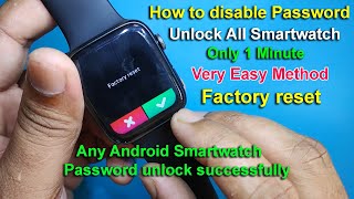 How to disable Password Lock In HW22 plusHW18HW16HW12 Smartwatch  All Smartwatch Unlock Easy [upl. by Ahsiemak495]