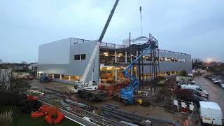 Rayners Global HQ amp Manufacturing Facility timelapse construction [upl. by Assirrem]