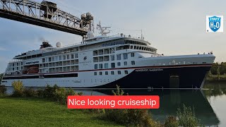 The Hanseatic Inspiration taking a tour of the Welland Canal [upl. by Blackman]