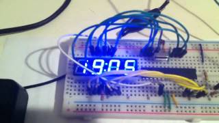 DIY voltmeter using ATmega328 and 4 digits 7 segment display [upl. by Lambart291]