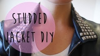 Quick DIY  Studded Leather Jackets [upl. by Mota]