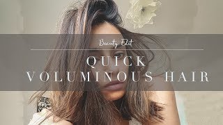 Quick Voluminous Short Hair with Just 1 Product [upl. by Usanis]