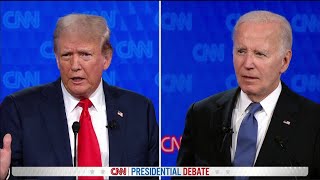 Biden Trump debate US border security  CNN Presidential Debate 2024 [upl. by Odessa]