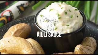 Easy Aioli Sauce Recipe ⁠ [upl. by Cristoforo]