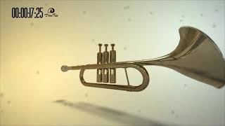 trumpet sound effect 3d animation 3 times  труба звук анимация FullHD [upl. by Eimar318]