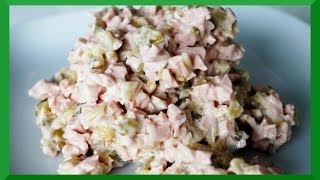 Fleischsalat selber machen im Tupperware Quickchef Rezept [upl. by Emee836]