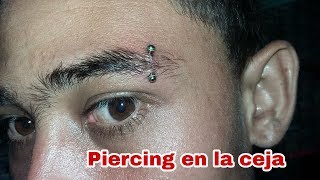 como hacer un piercing en la ceja 2 [upl. by Fredel478]