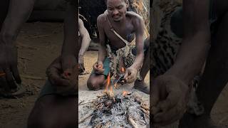 Wow See how hunters prepares their traditional breakfast So delicious one 😋🍲‼️hadzabetribe food [upl. by Gualterio]