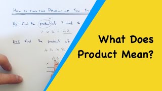 Product What Does Product Mean In Math [upl. by Ditter]