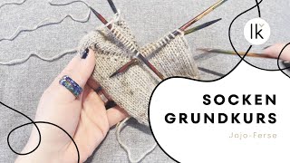 Socken stricken Die JojoFerse  laknitty • sockenstricken [upl. by Gaiser690]