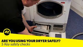 Tumble Dryer Safety Advice Avoid a Fire Risk [upl. by Attenreb]