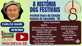 A HISTÓRIA DOS FESTIVAIS  Apresentação Carlos Hahn [upl. by Yditsahc460]