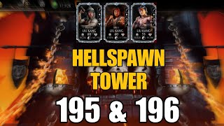 Normal Hellspawn Tower  195 amp 196 Battles Mk Mobile [upl. by Leodora]