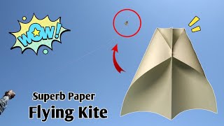 Paper Kite  100 Working and Fly  How to Make a Paper Kite  Origami Kite  Paper Kite Making Easy [upl. by Neelrihs]